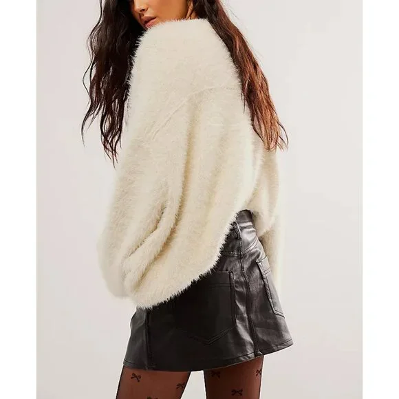 FREE PEOPLE Wynne Vegan Skirt / Black - Picture 3 of 5